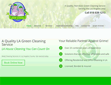 Tablet Screenshot of lpgreenclean.com